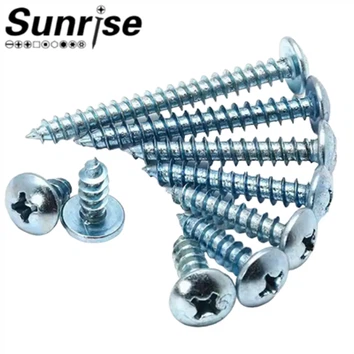 ASME B18.6.3 Gred 4.8 8.8 Skru Menoreh Kepala Kekuda Cendawan Phillips Bersilang