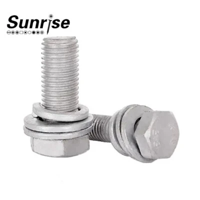 Gred 8.8 Tegangan Tinggi B7 Bolt Hex Heavy Dengan Pencuci Nat Leper Dan Spring