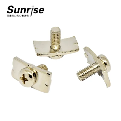 Dua Gabungan Cross Round Head Clamps Skru Blok Dengan Pencuci Persegi