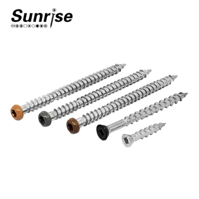 Skru Papan Serip Kaunter Sunk Pemacu Komposit Kayu Torx